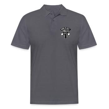 Born to golf - Men's Polo Shirt - charcoal grey - Front - Nico (186cm)