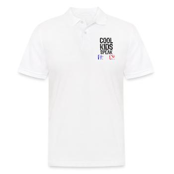 Cool Kids Speak French language Gift for France - Men's Polo Shirt - white - Front - Kai (181cm)