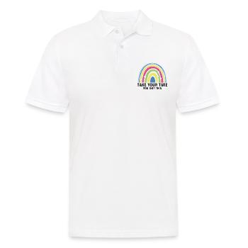 Dyslexia Awareness and Dyslexia Teachers - Men's Polo Shirt - white - Front - Kai (181cm)