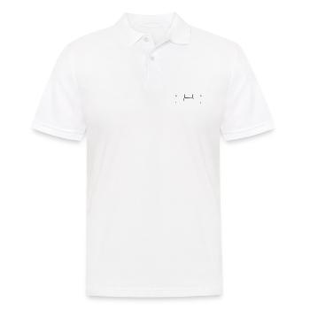 EKG Herzschlag Heartbeat Buch / Bücher - Männer Poloshirt - Weiß - Vorne - Kai (181cm)