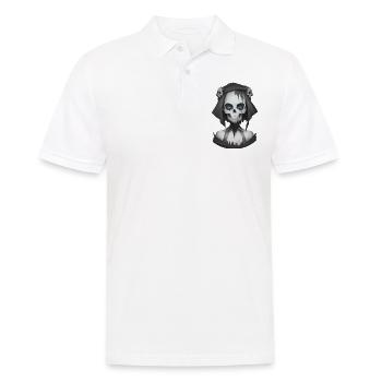 Dämonische Magie in der Halloween-Nacht - Männer Poloshirt - Weiß - Vorne - Kai (181cm)