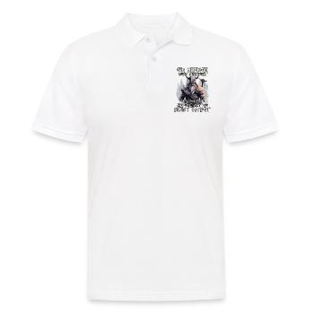 Wikinger Krieger Shirt Wahalla Söhne Odins - Männer Poloshirt - Weiß - Vorne - Kai (181cm)