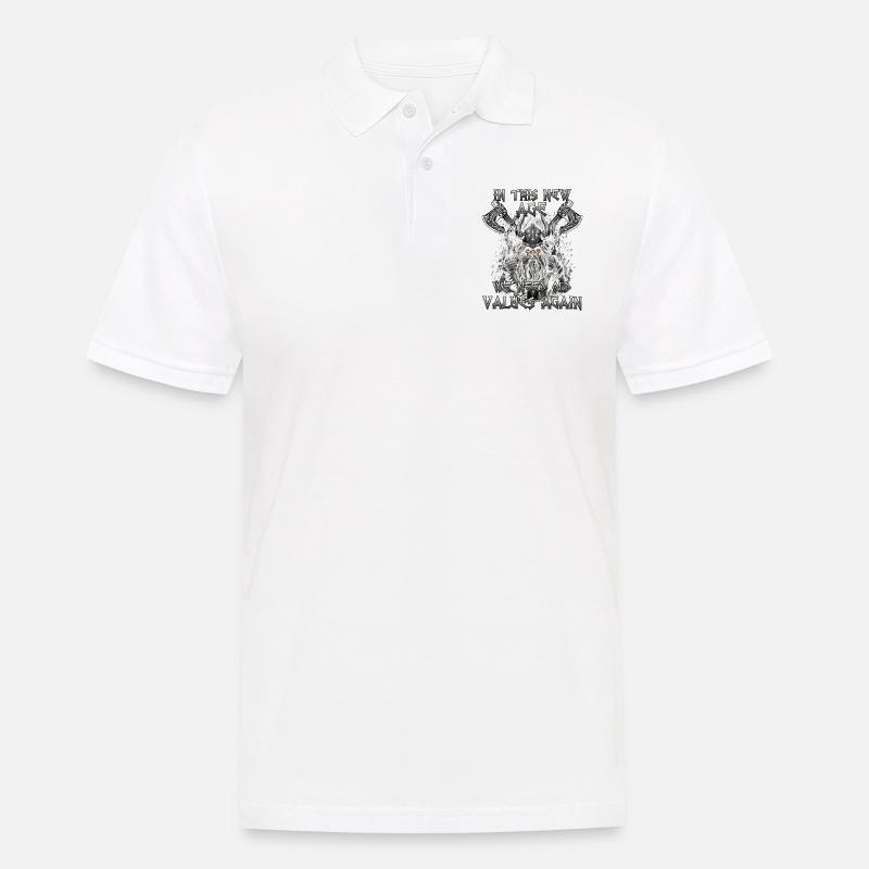 Walhalla Erbe Geschenk einer Kriegerkultur - Männer Poloshirt - Weiß