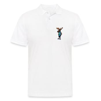 Schwedischer Elch - Männer Poloshirt - Weiß - Vorne - Kai (181cm)
