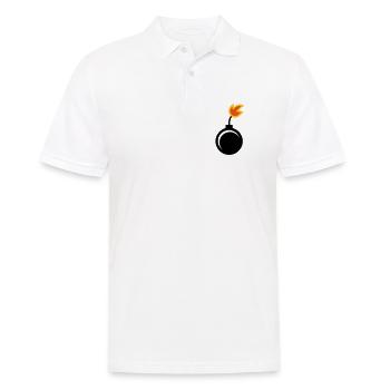 Bomb - Men's Polo Shirt - white - Front - Kai (181cm)