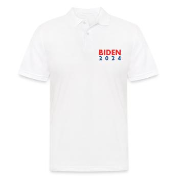 Joe biden 2024 - Männer Poloshirt - Weiß - Vorne - Kai (181cm)