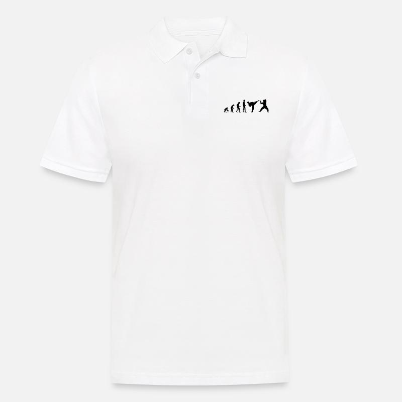 Kampfsport Evolution - Männer Poloshirt - Weiß