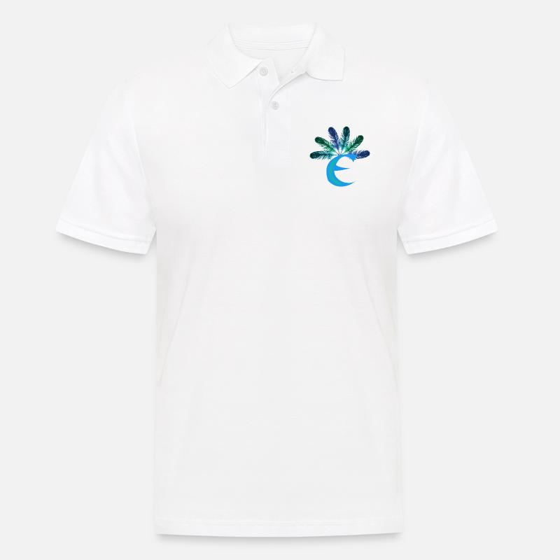 6 federn e - Männer Poloshirt - Weiß