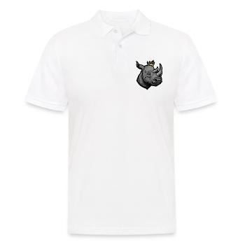 Couronne de tête de rhinocéros - Polo Homme - blanc - Devant - Kai (181cm)
