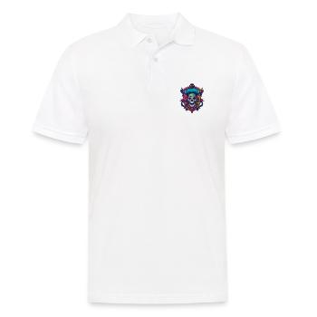 Crâne Squelette Chef - Polo Homme - blanc - Devant - Kai (181cm)
