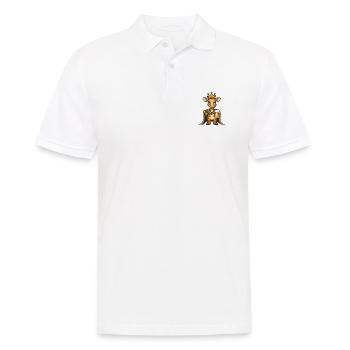 Girafe Bière Drôle - Polo Homme - blanc - Devant - Kai (181cm)