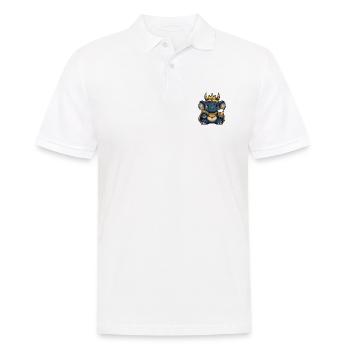 Dinosaur triceratops Beer Funny - Men's Polo Shirt - white - Front - Kai (181cm)