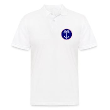 Palm Tree Anchor Icon - Men's Polo Shirt - white - Front - Kai (181cm)