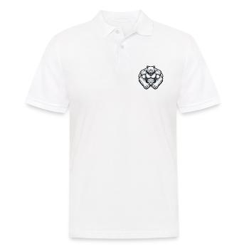 Ours polaire Muscles Musculation Ours polaire - Polo Homme - blanc - Devant - Kai (181cm)