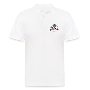 Ibiza 2024 - Männer Poloshirt - Weiß - Vorne - Kai (181cm)