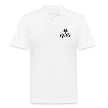Malle Palme - Men's Polo Shirt - white - Front - Kai (181cm)