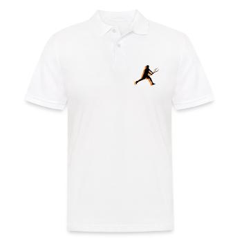 Icône du joueur de tennis - Polo Homme - blanc - Devant - Kai (181cm)