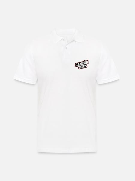 Cancun Team - Männer Poloshirt - Weiß