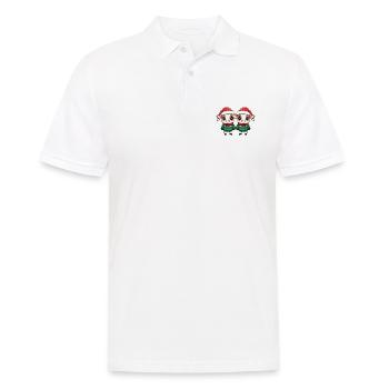 Équipe de Noël de la vache - Polo Homme - blanc - Devant - Kai (181cm)