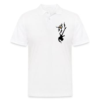 Rock and Roar Guitar Solo - Polo Homme - blanc - Devant - Kai (181cm)