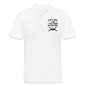 That's what I do I fix stuff - Mechanic - Men's Polo Shirt - white - Front - Kai (181cm)