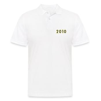 2010 Année Anniversaire - Polo Homme - blanc - Devant - Kai (181cm)
