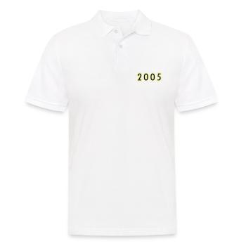 2005 Year Anniversary - Men's Polo Shirt - white - Front - Kai (181cm)