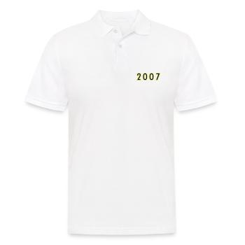 2007 Year Birthday - Men's Polo Shirt - white - Front - Kai (181cm)