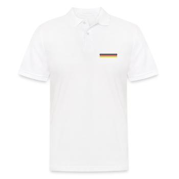 Germany Linie Deutschland Team - Männer Poloshirt - Weiß - Vorne - Kai (181cm)