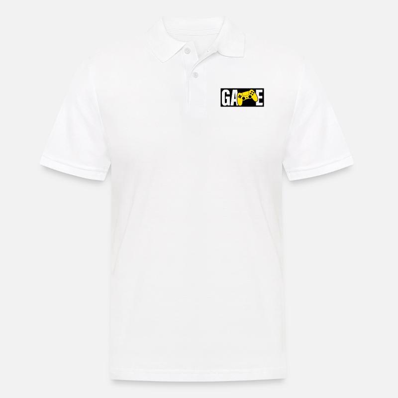 Game Game - Männer Poloshirt - Weiß