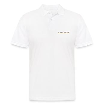 Deutschland Linie - Männer Poloshirt - Weiß - Vorne - Kai (181cm)