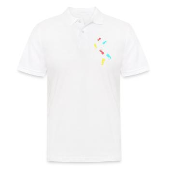 Spieß grill Icon - Männer Poloshirt - Weiß - Vorne - Kai (181cm)