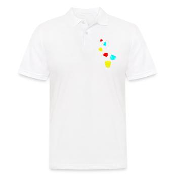 Symbole de l’icône de dent - Polo Homme - blanc - Devant - Kai (181cm)