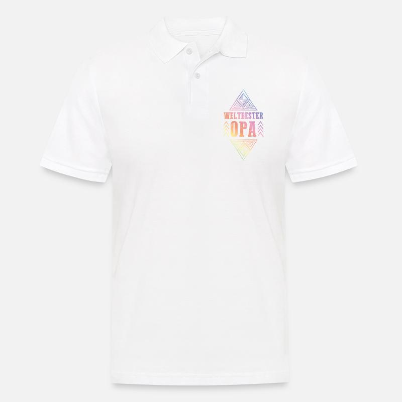 Weltbester Opa - Männer Poloshirt - Weiß