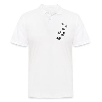 Rennfahrer helm - Männer Poloshirt - Weiß - Vorne - Kai (181cm)