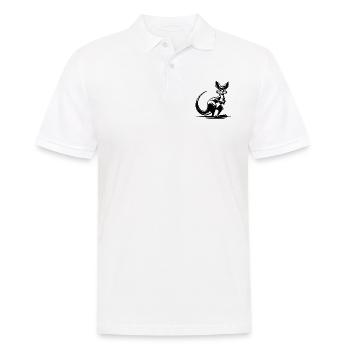 Australisches lächelndes Känguru - Männer Poloshirt - Weiß - Vorne - Kai (181cm)