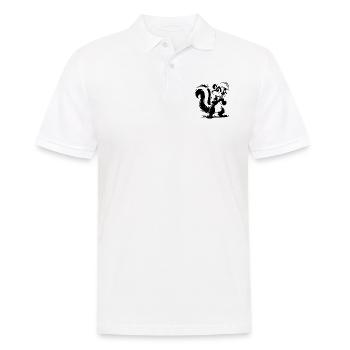 Kids Skunk Pencil Drawing Sketch - Men's Polo Shirt - white - Front - Kai (181cm)