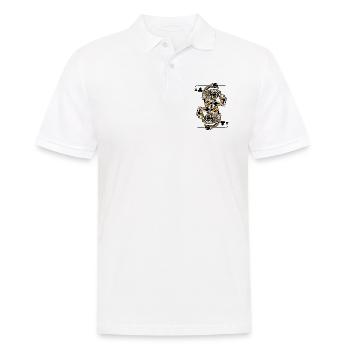 Scorpio Steampunk Card Game Clubs Jack Poker - Men's Polo Shirt - white - Front - Kai (181cm)