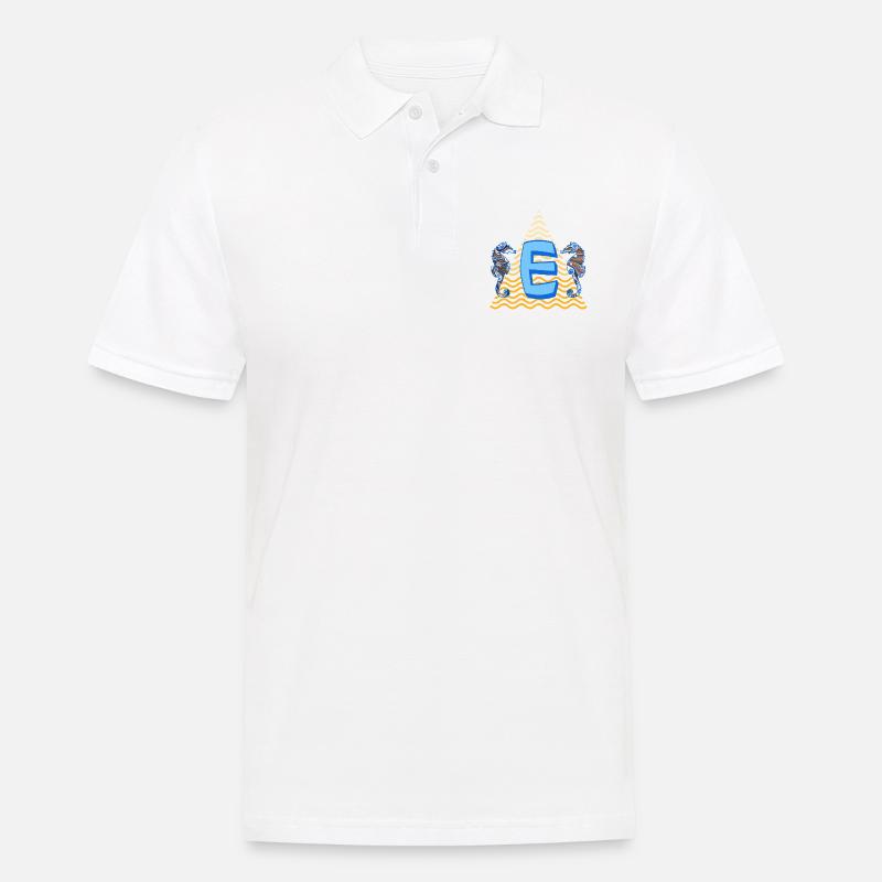seepferdchen e 262 e - Männer Poloshirt - Weiß