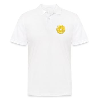 Früchtchen - Zitrone - Männer Poloshirt - Weiß - Vorne - Kai (181cm)