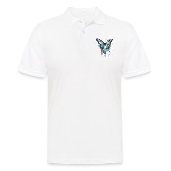 Aquarelle Papillon - Polo Homme - blanc - Devant - Kai (181cm)