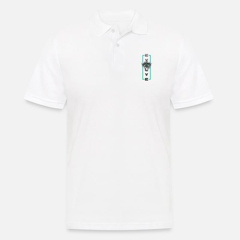 Adaptiver Blick - Männer Poloshirt - Weiß