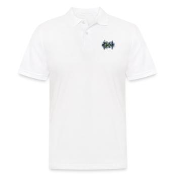 Watercolor Pine Reflection - Men's Polo Shirt - white - Front - Kai (181cm)