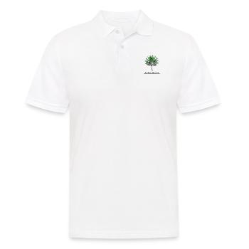 Fan Palm Peace Quote - Men's Polo Shirt - white - Front - Kai (181cm)