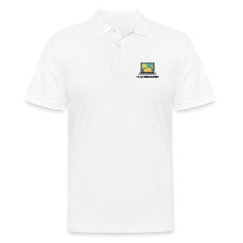 Cadeau de Nerd d'ordinateur de programmeur de chat de chat - Polo Homme - blanc - Devant - Kai (181cm)