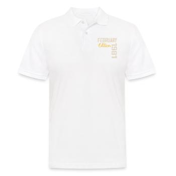 Février 1976 Anniversaire Février 1976 Rétro - Polo Homme - blanc - Devant - Kai (181cm)