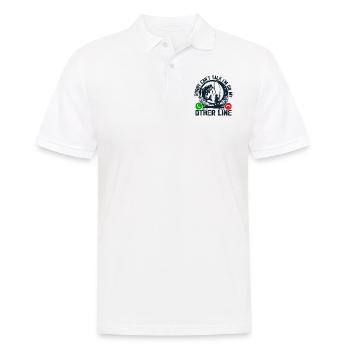 Lustig Angeln Männer Papa Fischer Lustig Fisch Barsch - Männer Poloshirt - Weiß - Vorne - Kai (181cm)