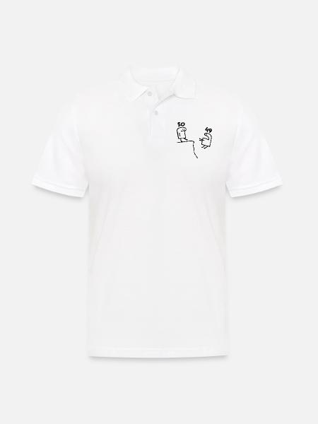 50 ans - Cadeau 50e Anniversaire Amusant 50 ans - Polo Homme - blanc