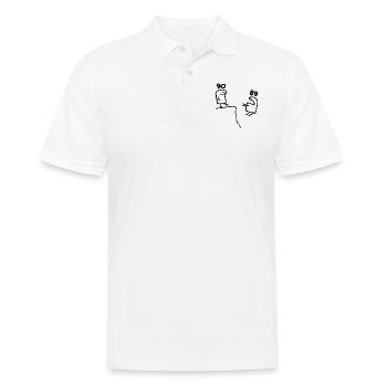 90. Geburtstag - Lustiges Geschenk zum 90. Geburtstag - Männer Poloshirt - Weiß - Vorne - Kai (181cm)