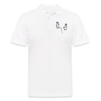 54 years old - 54th Birthday Fun 54 years old gift - Men's Polo Shirt - white - Front - Kai (181cm)